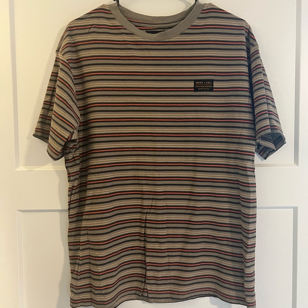 Casual Striped Short Sleeve Tee